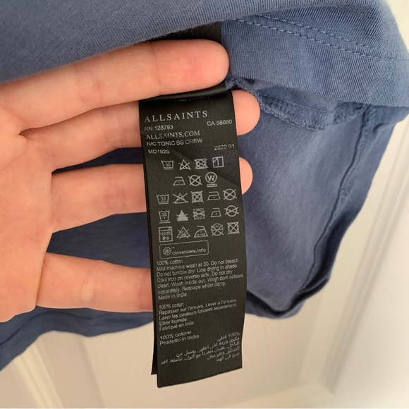 ALL SAINTS Brace Tonic Crewneck T-Shirt - Picture 5 of 6